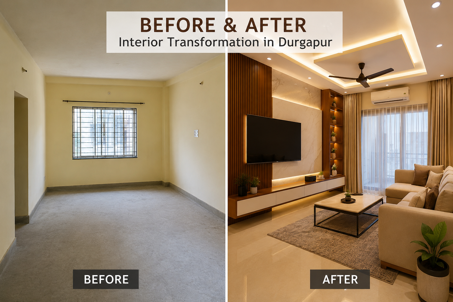 Before & After: Stunning Interior Design Transformations in Durgapur