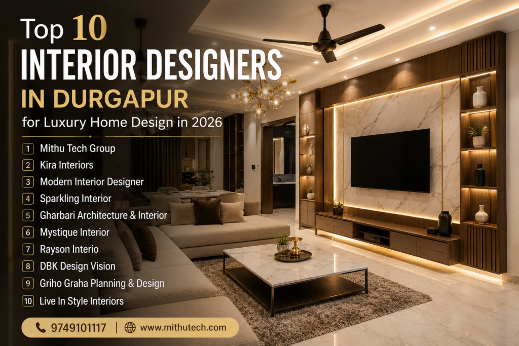 Top 10 Interior Designers in Durgapur for Luxury Home Design in 2026