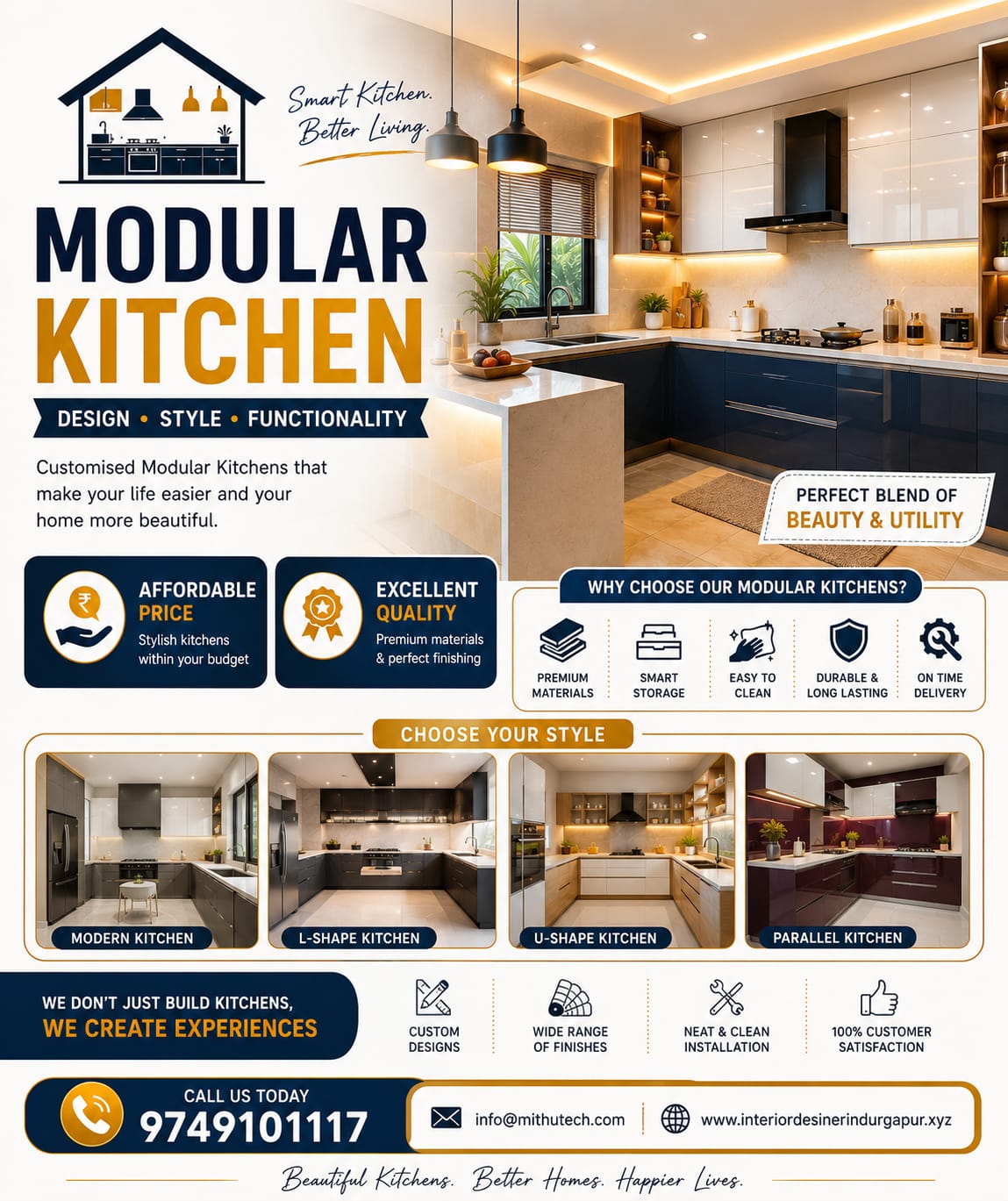 Luxury Modular Kitchen Designer in Durgapur