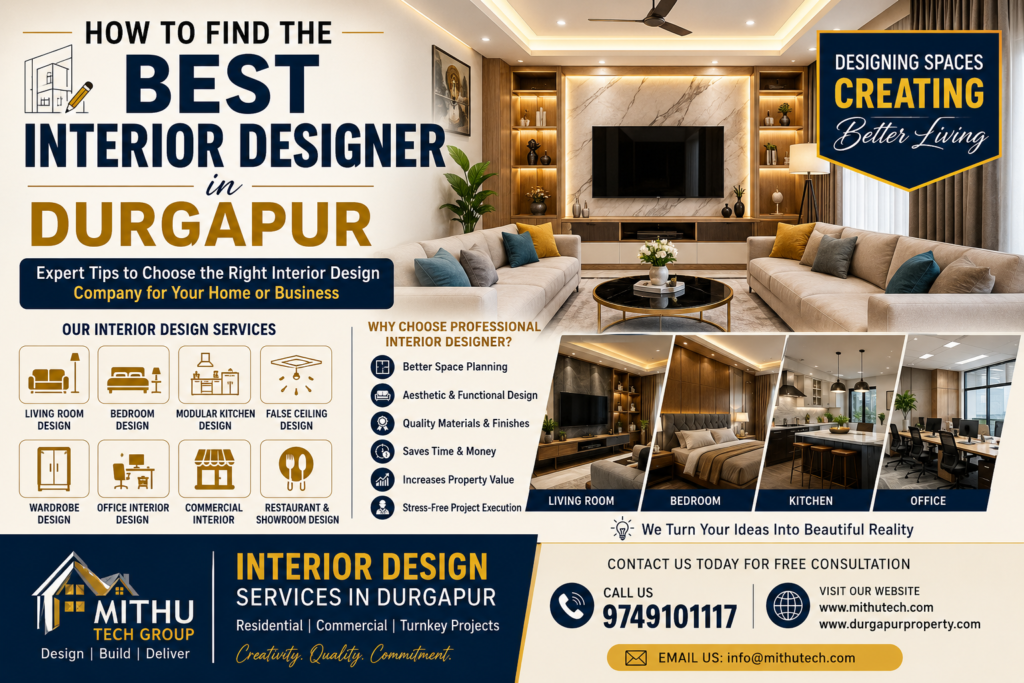 Best Interior Designer in Durgapur | Complete Guide to Choosing the Right Interior Design Company - 2026