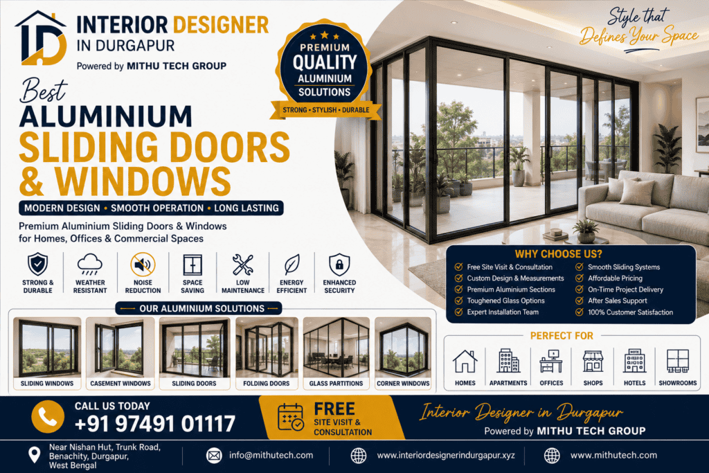 Best Aluminium Sliding Doors & Windows in Durgapur – Stylish, Durable & Affordable Solutions - 2026