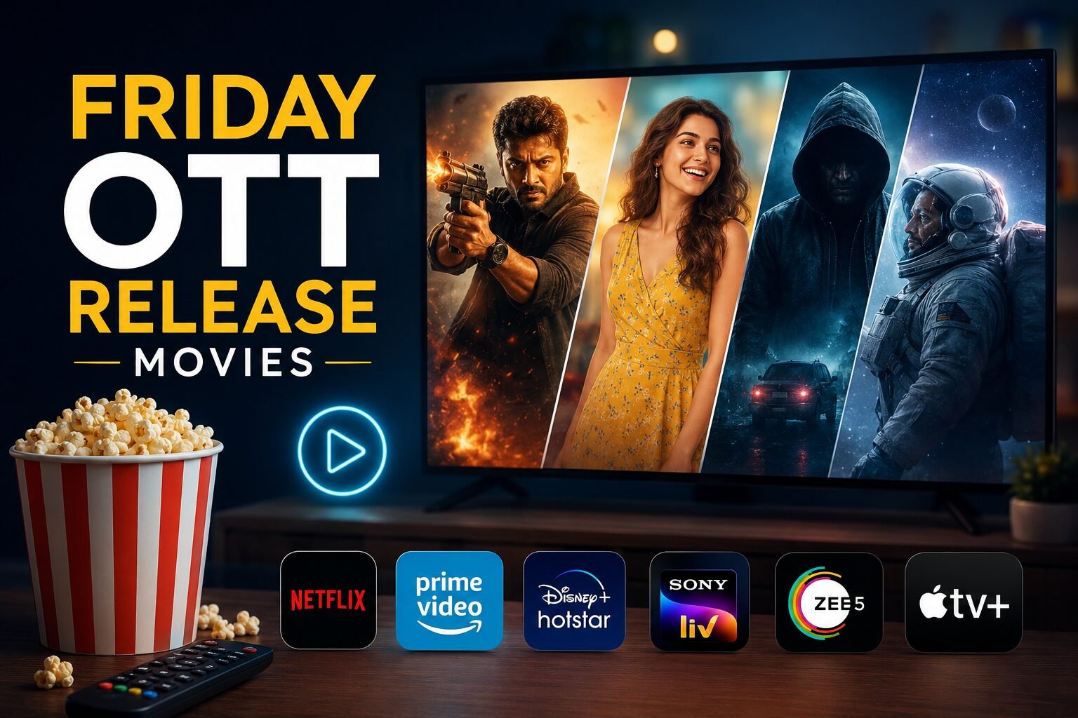 Friday OTT Release Movies This Week (2026) – Complete List of New OTT Releases on Netflix, Amazon Prime, JioHotstar, ZEE5 & More