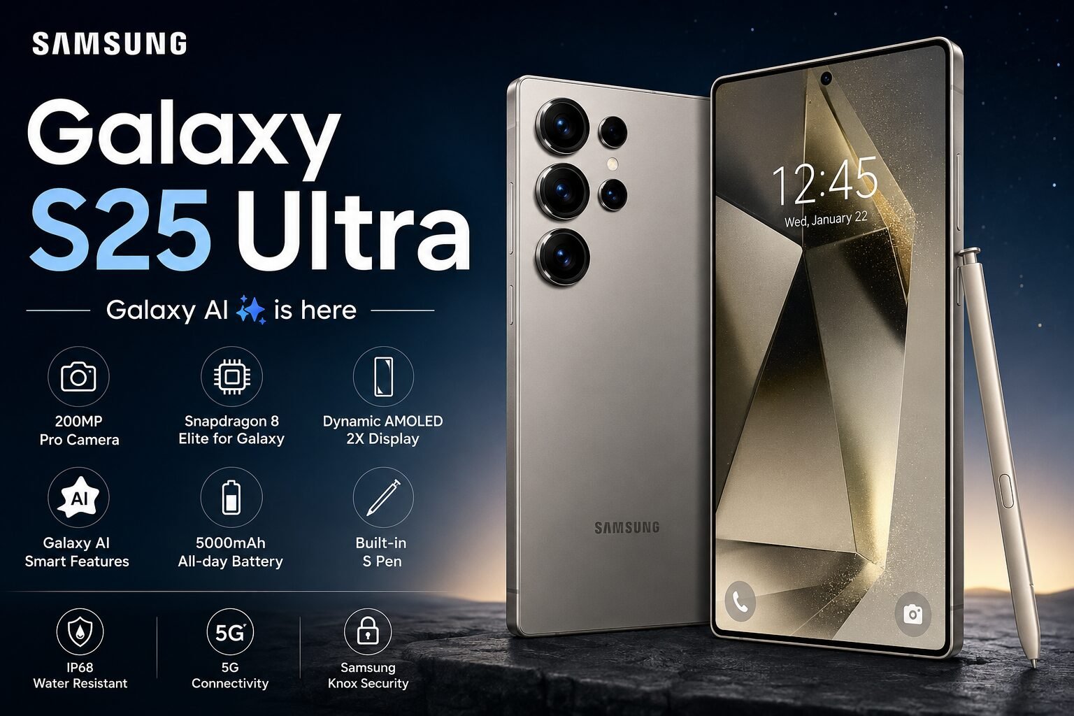 Samsung Galaxy S25 Ultra Review, Price & Full Specs (2026)