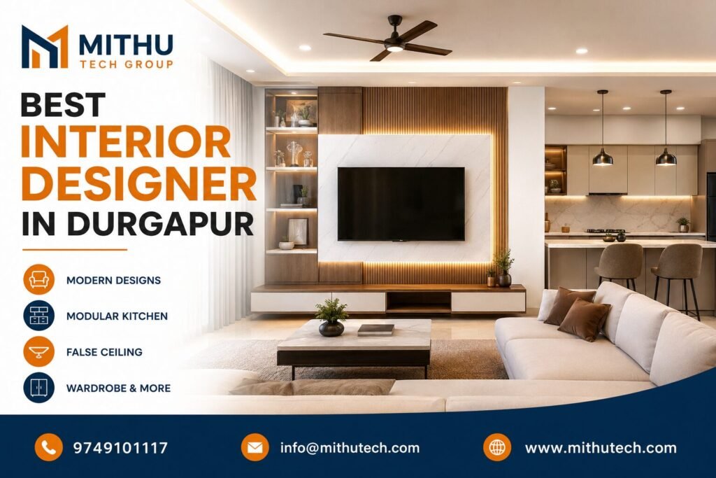 Best Interior Designer in Durgapur (2026) – Complete Guide to Modern Home & Office Interior Design | Mithu Tech Group 6 Best Interior Designer in Durgapur (2026) – Complete Guide to Modern Home & Office Interior Design | Mithu Tech Group