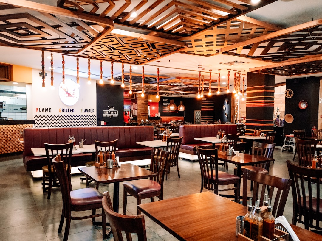 sustainable restaurant and cafe interior in Durgapur