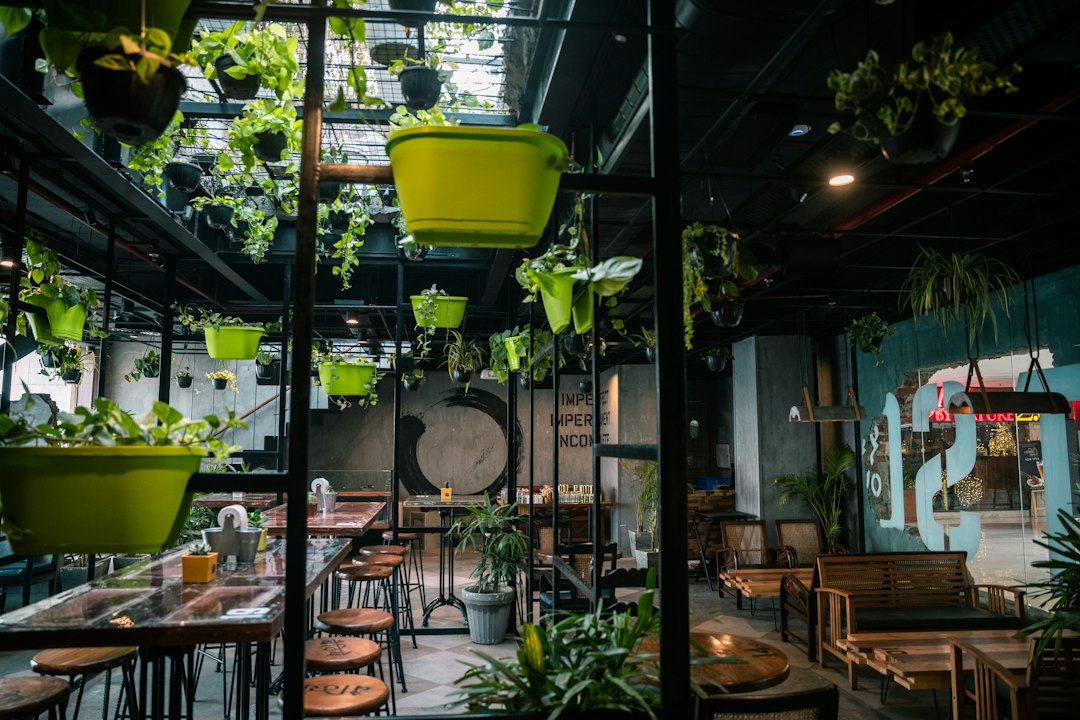 sustainable restaurant and cafe interior materials