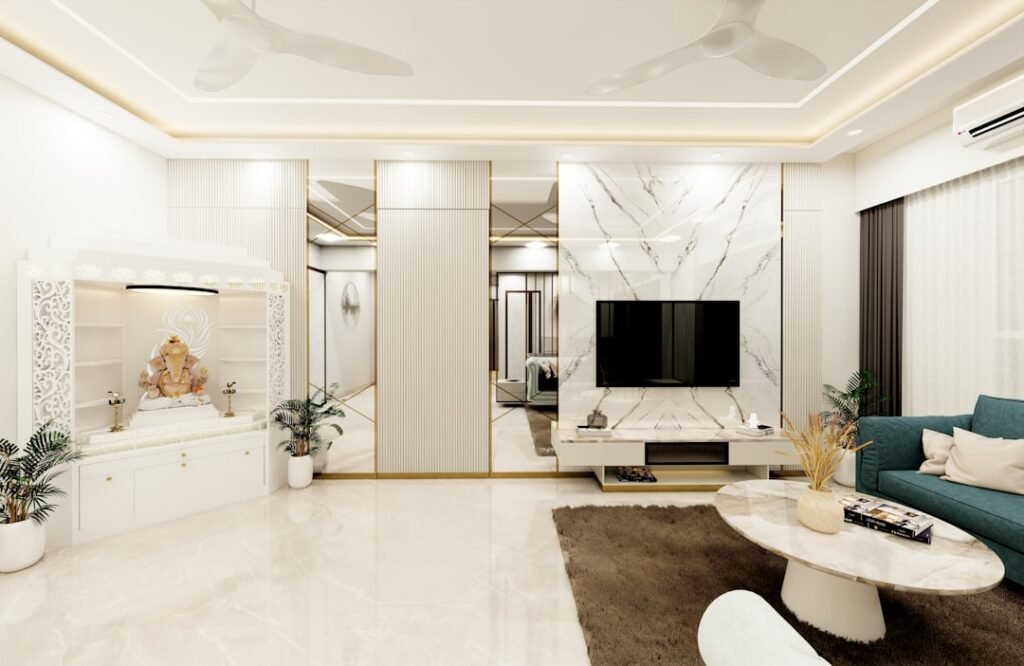 Modular Kitchen in Durgapur: Complete Planning Guide 1 Vastu-conscious home interior renovation planning with modern living room design